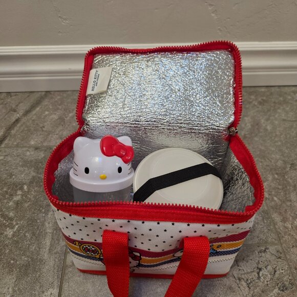 2019 Sanrio Hello Kitty Friends Insulated Lunch bag Cooler Tote Bag 8x5x6 cup - Picture 2 of 10